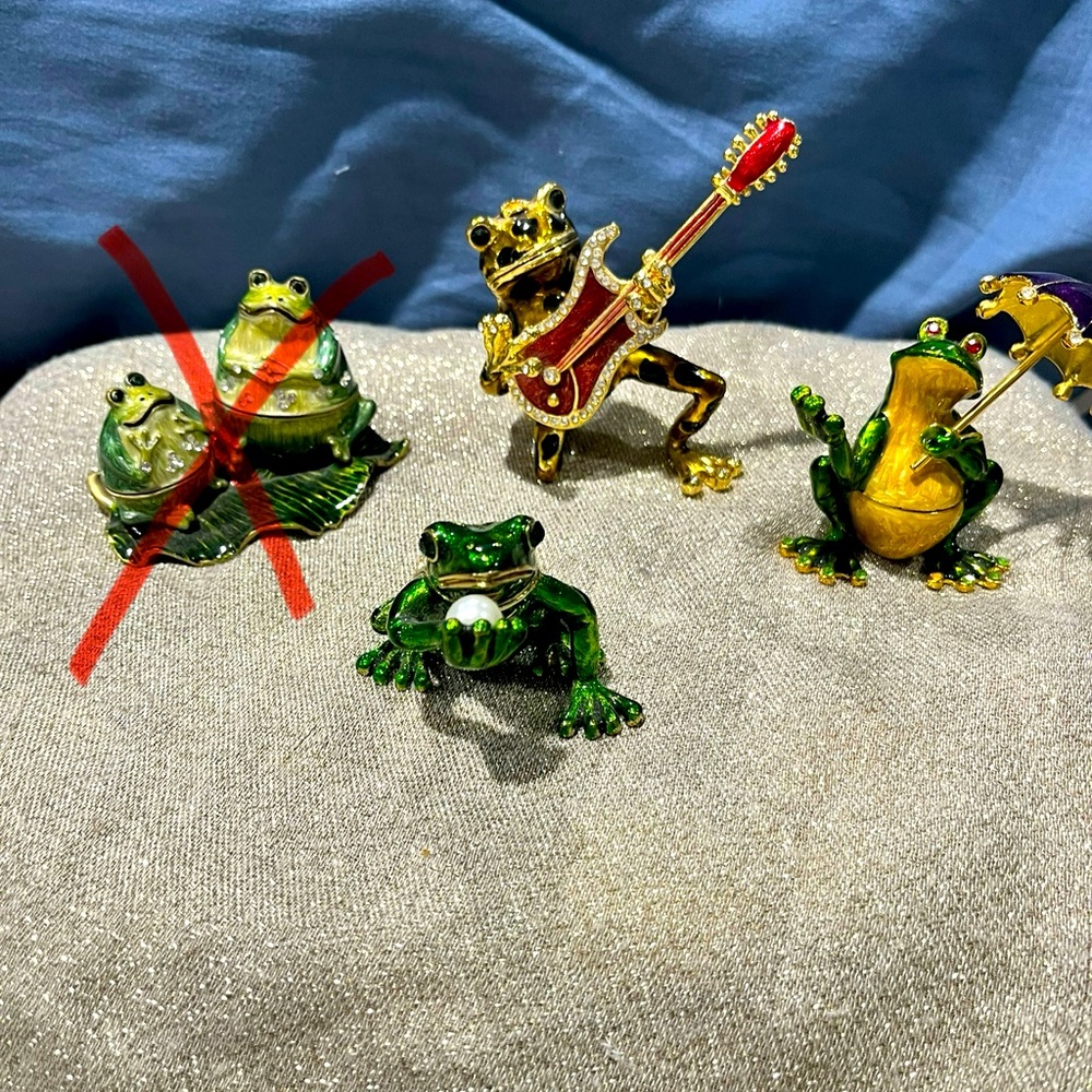 Frog Trinket Boxes